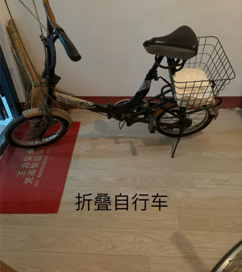 折叠自行车，没毛病，正常骑，处理100元，...