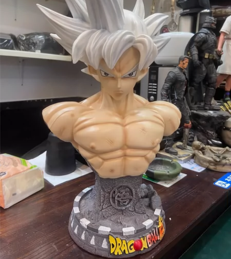 七龙珠GK银发黑发悟空半身胸像树脂手办雕像...