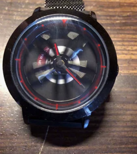 时来运转手表男士个性创意汽车轮毂卡钳旋转虫...