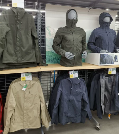 迪卡侬全新男士徒步防水夹克外套 专柜正品全...