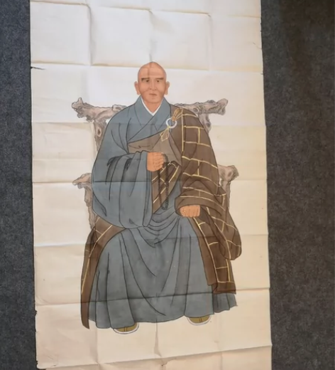 传统肖像画 僧人画像 国画肖像画 国画人物...