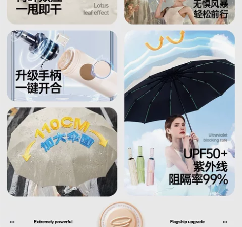雨伞 84骨 32骨 抗风折叠 全自动折叠...