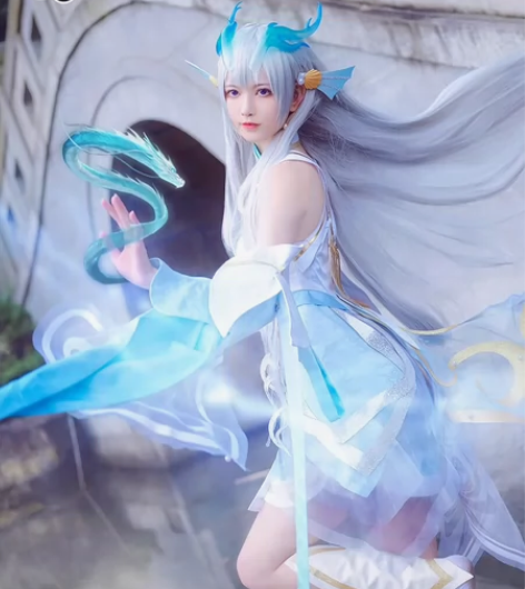 王者西施游龙清影s码大全套，无龙珠道具龙角...