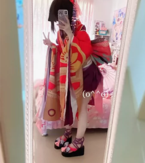 【联系用】 阴阳师神乐原皮cos除鞋 伞只...