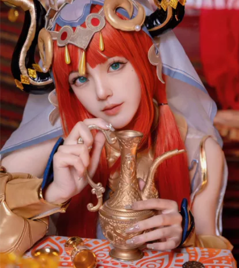 【现货包邮】原神妮露全新cos服大全套+假...