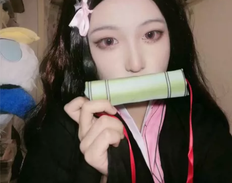 鬼灭之刃祢豆子cos服 m,l码,有道具有...