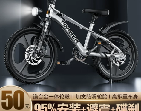 永久自行车儿童6-8-12岁24寸小学生男...