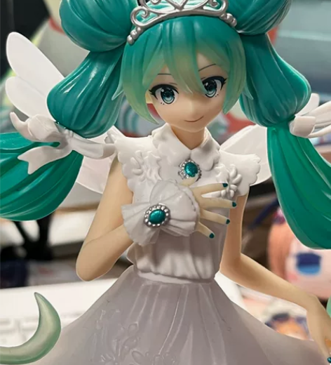 初音未来手办 小恶魔 猫耳 长发公主 音乐...