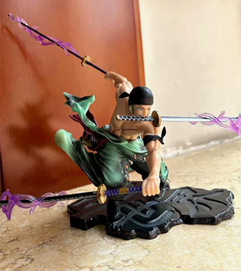 海贼王三千世界大号索隆手办阿修罗三刀流战斗...