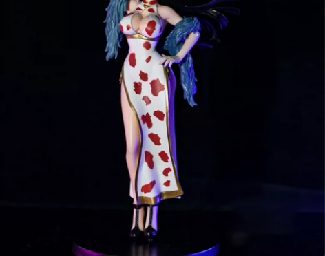 海贼王手办甜心旗袍女帝波雅汉库克动漫周边盒...