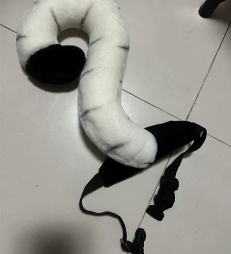 橫琴長隆白老虎尾巴 用過1次9成新?轻微使...