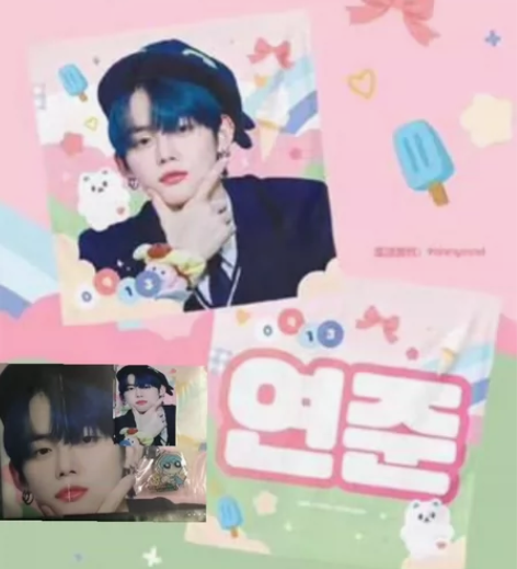 退坑便宜出崔然竣特典 P1然吧生日手幅 早期蓝发准 送个蓝发...