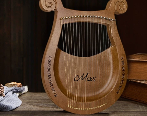 MOXI天使小竖琴19音莱雅小型箜篌初学者...