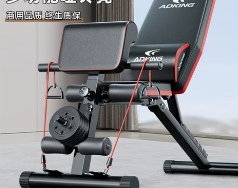 哑铃凳仰卧起坐辅助器健身器材家用男士多功能...