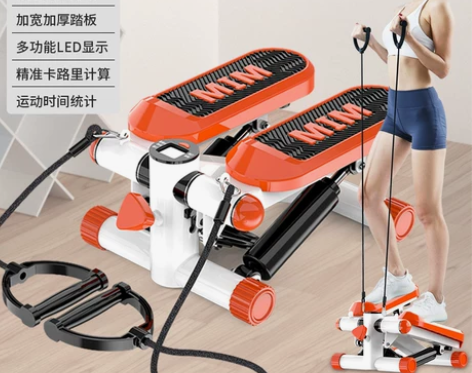 踏步机家用静音减肥神器原地登山脚踏机女多功...