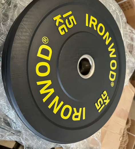老版本IRONWOD黑色全胶杠铃片 耐摔1...