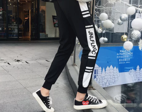 裤子男韩版潮流9九分运动休闲长裤夏季男装潮...