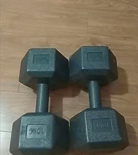 实体男女未拆封练臂健身垮了处理六角哑铃器材...