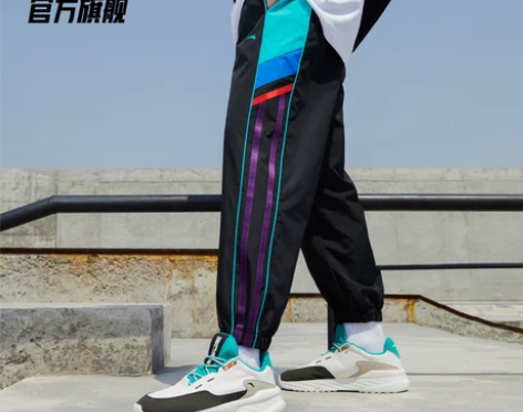 安踏官网2022冬季新款运动长裤男女梭织冰...