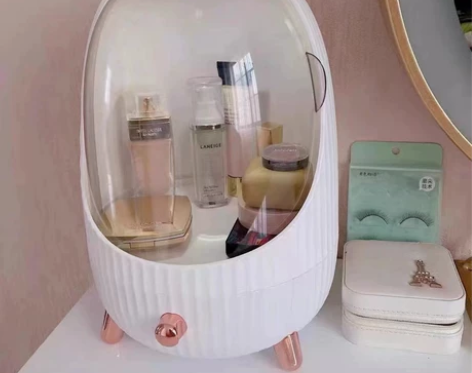 全新未拆封| 化妆品收纳盒家用桌面抽屉式防...