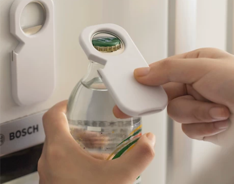 日式冰箱贴开瓶器啤酒起子磁力吸磁铁个性创