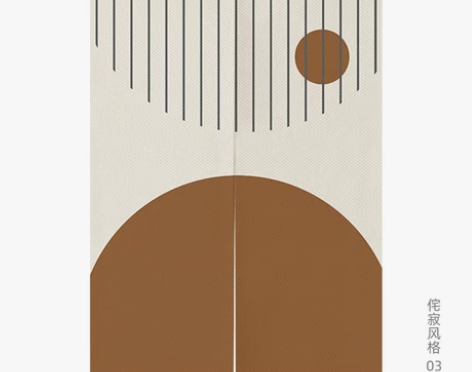 家用布艺门帘侘寂风装饰入户过道挂帘简约卧室...