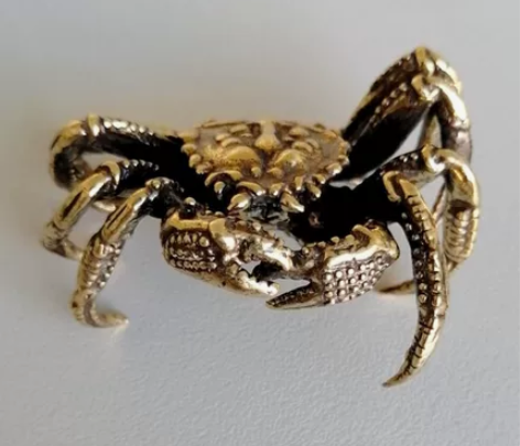 优质纯铜小螃蟹，可作茶宠，可当摆件！质量保...