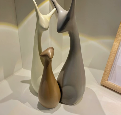 【特价】陶瓷摆件北欧轻奢风创意简约现代电视...