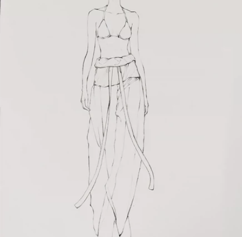 服装效果图——步骤 手绘 马克笔￥11人想要