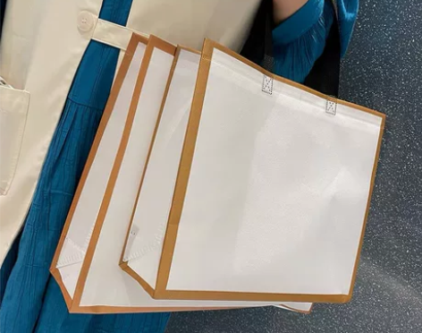 覆膜无纺布金边高档服装袋手提袋鞋袋可定制，...