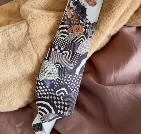 手绘领带 原创 之前觉得图案好看买来的 从...