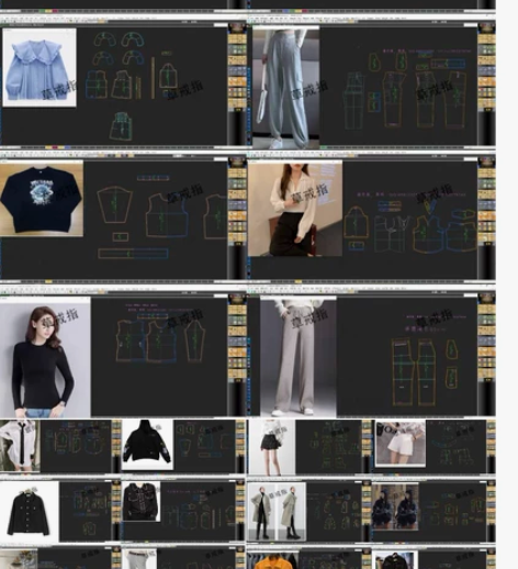 Et服装纸样制版女成人装纸样Cad? 服装...