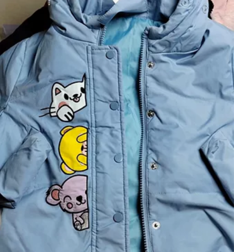 100码女童秋冬款棉服，羽绒服裤子。都是好...