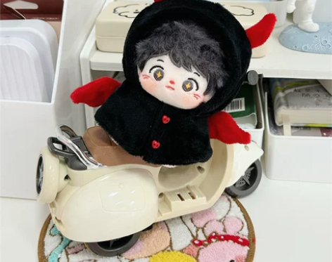 10cm娃衣头套斗篷棉花娃娃衣服可爱玩偶公...