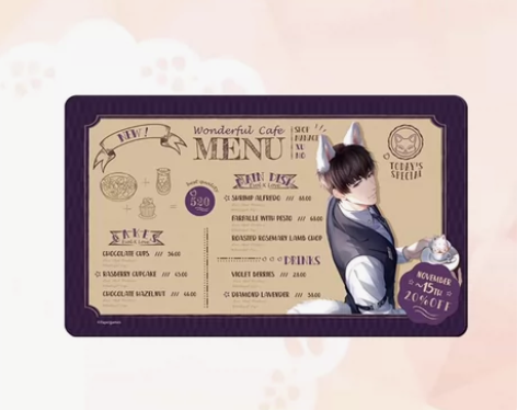 【恋与制作人】许墨 奇妙咖啡厅系列防烫桌垫...