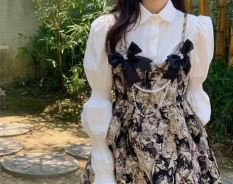 ?秋party小礼裙两件套女甜妹设计感甜美...