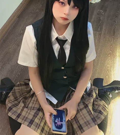 蓝原芽衣cos服 实拍s码自搭 衣服一套包...