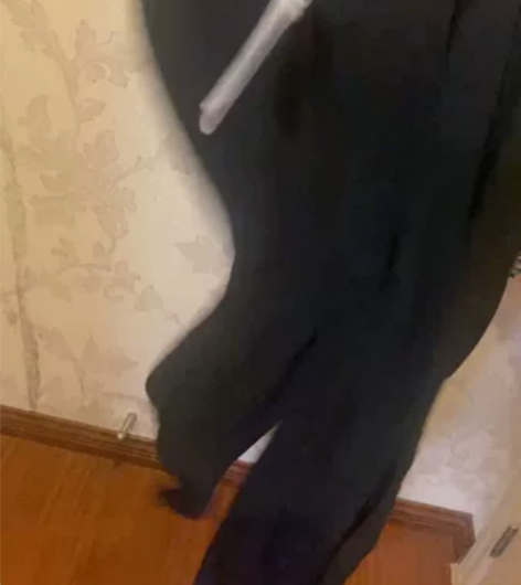 包邮全新黑色高腰白领西装裤女高级感春夏款垂...