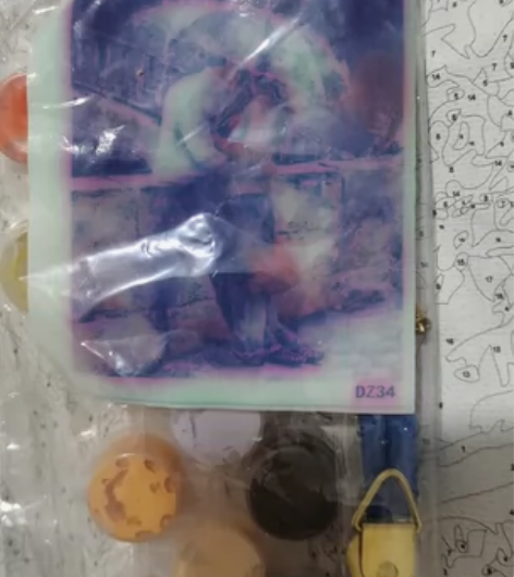 开盲盒开出来的数字油画批发无框4050尺寸...