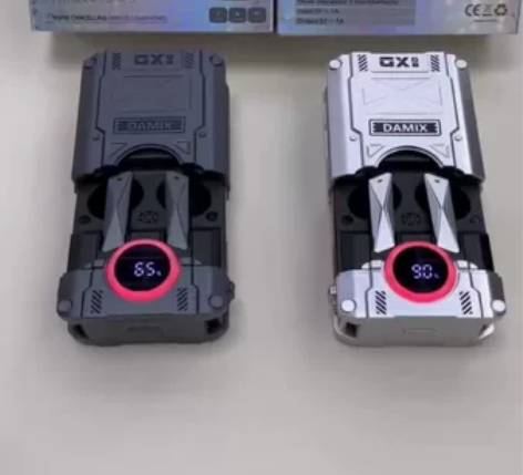 机甲蓝牙耳机半入耳式无线电竞游戏新款运动高...