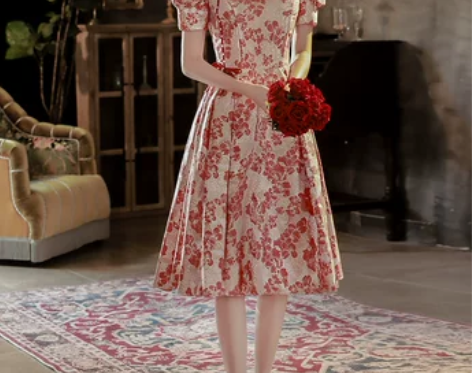 旗袍敬酒服新娘夏季高级感订婚礼服裙出阁答谢...