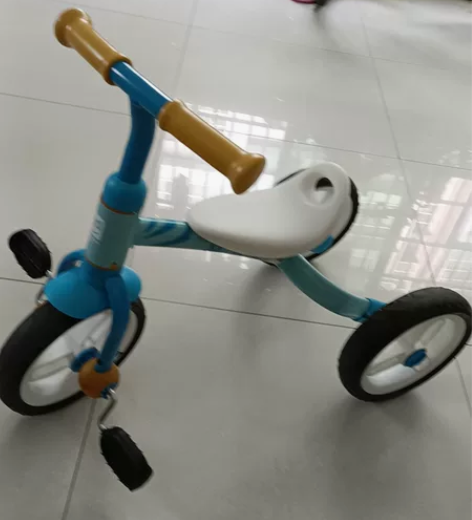 小龙哈彼儿童多功能三轮车，可做三轮，可做平...