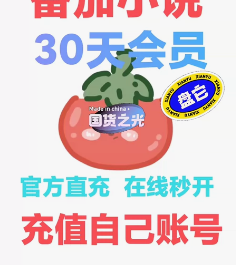番茄短故事VIP，月卡番茄小说会员+30天...