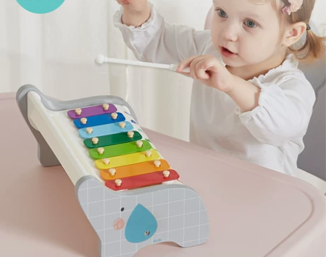 KUB可优比儿童八音敲琴8个月宝宝木琴益智...