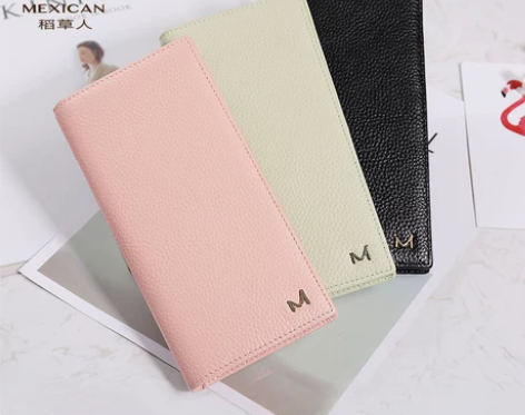 ?稻草人钱包女士长款日韩个性学生真皮201...