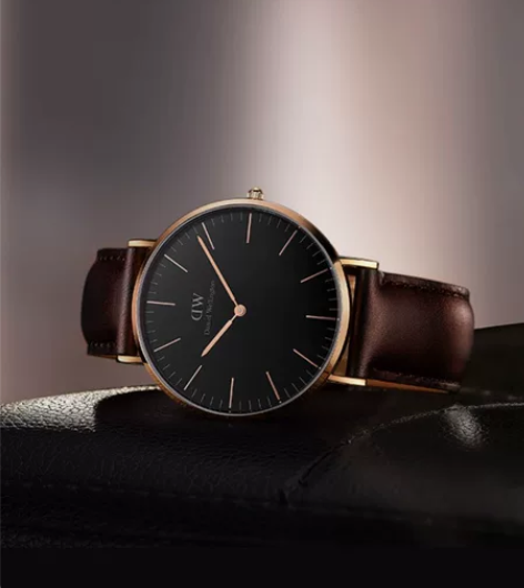 DW手表男 系列经典皮质腕表40mm石英表...