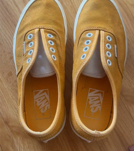 Vans37.5黄色滑板鞋正品 之前穿了一...