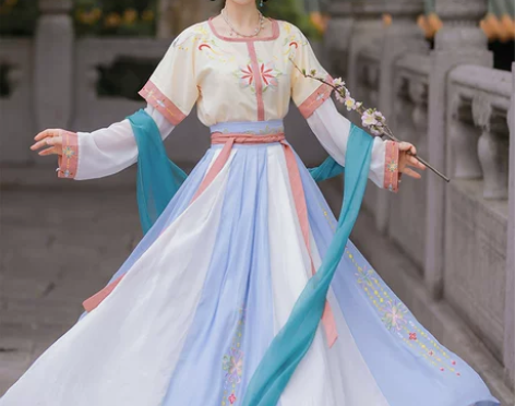 妃亦坊原创汉服女【琳琅】坦领半臂三件套齐腰...