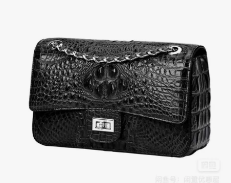 纪诗哲鳄鱼皮女包新款真皮斜挎包女高级感名牌...