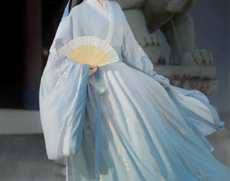 艺缕原创九州正品汉服女魏晋风大袖交领襦裙齐...